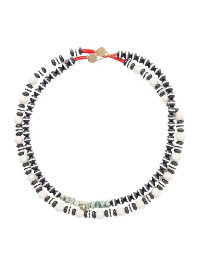 Roxanne Assoulin The Salt & Pepper Set Of Two Agate Beaded Necklaces