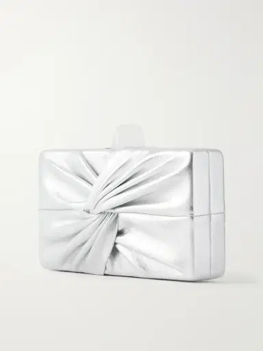 Cult Gaia Lisse Gathered Leather Clutch | Thumbnail 4