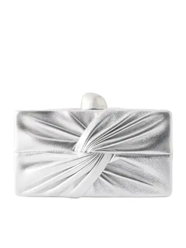 Cult Gaia Lisse Gathered Leather Clutch | Thumbnail 1