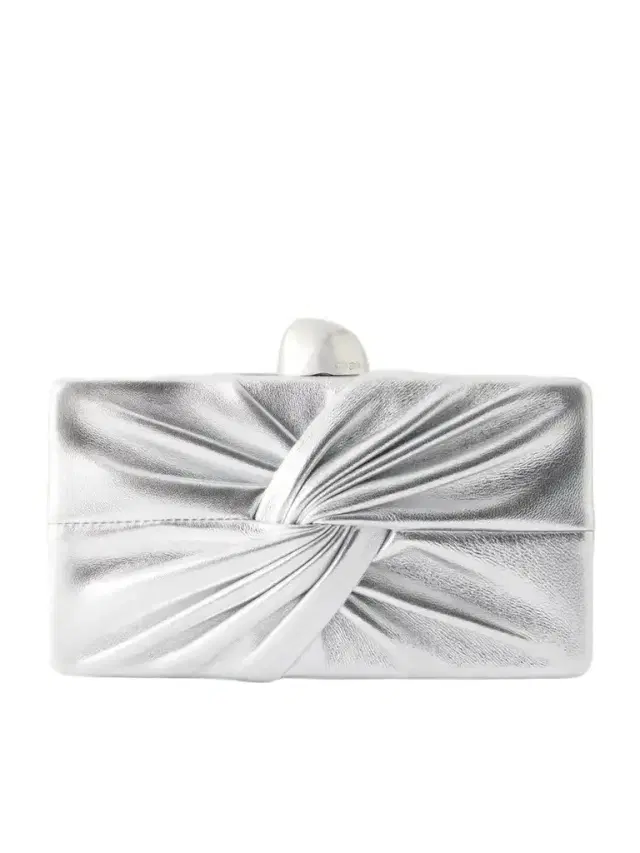 Cult Gaia Lisse Gathered Leather Clutch