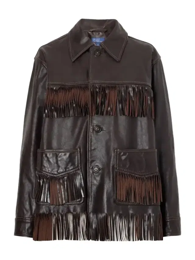 Polo Ralph Lauren Fringed Leather Jacket