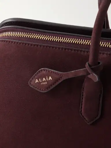 Alaïa Delta Medium Suede Tote | Thumbnail 4