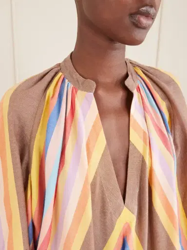Marrakshi Life Striped Cotton Maxi Dress | Thumbnail 4 Marrakshi Life Striped Cotton Maxi Dress | Thumbnail 4