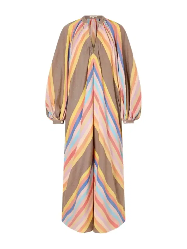 Marrakshi Life Striped Cotton Maxi Dress