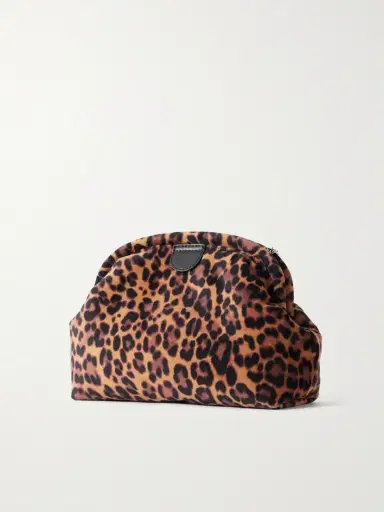 Stella McCartney Falabella Leopard-print Velvet Clutch | Thumbnail 4 Stella McCartney Falabella Leopard-print Velvet Clutch | Thumbnail 4