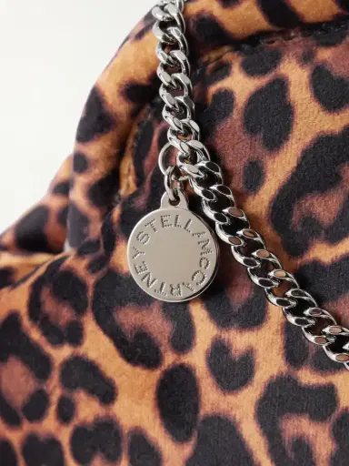 Stella McCartney Falabella Leopard-print Velvet Clutch | Thumbnail 5 Stella McCartney Falabella Leopard-print Velvet Clutch | Thumbnail 5