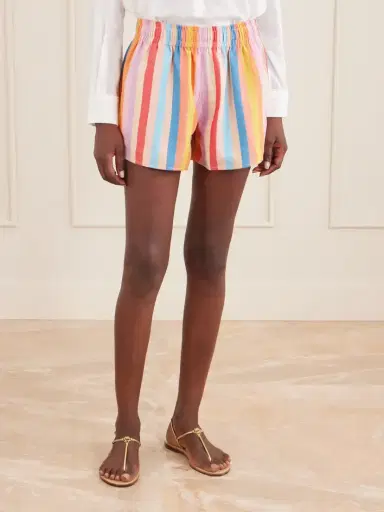 Marrakshi Life Striped Cotton-blend Shorts | Thumbnail 3