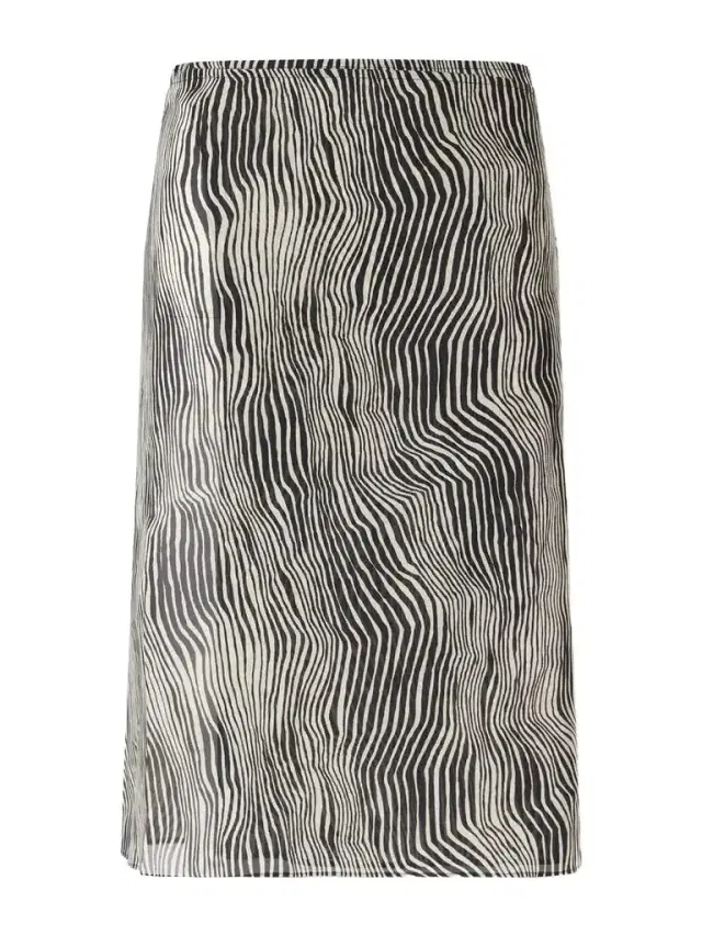St. Agni Savannah Zebra-print Silk Midi Wrap Skirt