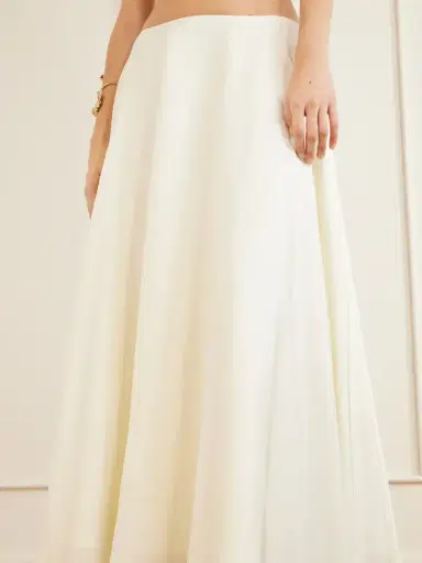 Cult Gaia Cyrene Silk-twill Midi Skirt | Thumbnail 5