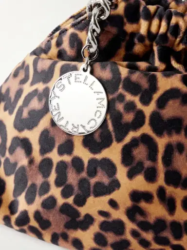 Stella McCartney Falabella Mini Leopard-print Velvet Drawstring Bag | Thumbnail 5 Stella McCartney Falabella Mini Leopard-print Velvet Drawstring Bag | Thumbnail 5