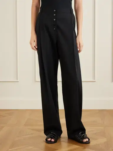 St. Agni Pleated Wool Wide-leg Pants | Thumbnail 3