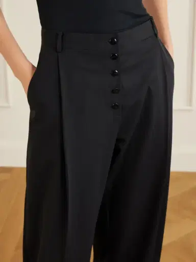 St. Agni Pleated Wool Wide-leg Pants | Thumbnail 5