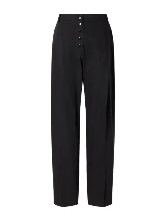 St. Agni Pleated Wool Wide-leg Pants