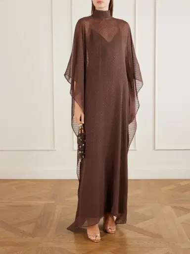 Taller Marmo Muscat Lurex Fil Coupé Silk-blend Chiffon Gown | Thumbnail 2 Taller Marmo Muscat Lurex Fil Coupé Silk-blend Chiffon Gown | Thumbnail 2