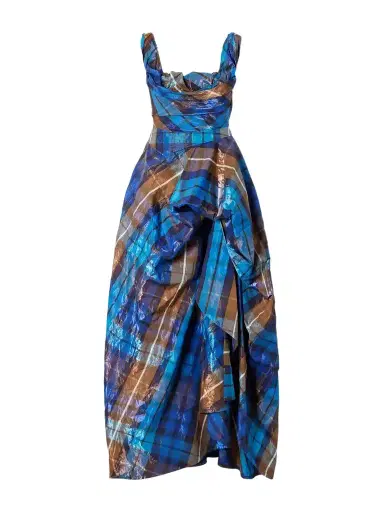 Vivienne Westwood Chichi Asymmetric Checked Organza-cloqué Gown | Thumbnail 1 Vivienne Westwood Chichi Asymmetric Checked Organza-cloqué Gown | Thumbnail 1