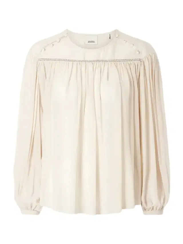 Isabel Marant Nuna Bead-embellished Silk Blouse