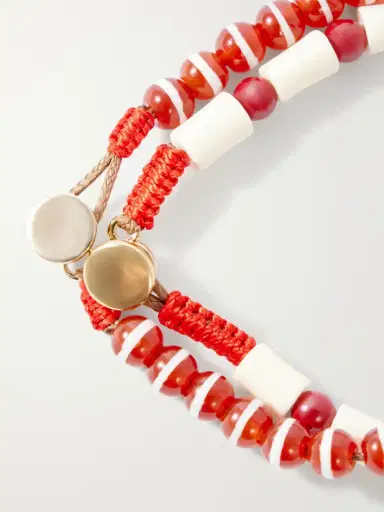 Roxanne Assoulin Set Of Two Paprika Agate Beaded Bracelets | Thumbnail 3