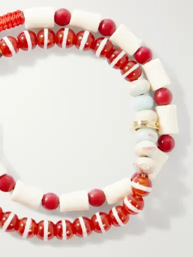 Roxanne Assoulin Set Of Two Paprika Agate Beaded Bracelets | Thumbnail 4