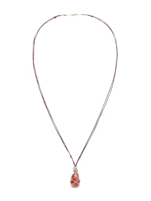 Roxanne Assoulin The Net Stone Carnelian Pendant Necklace