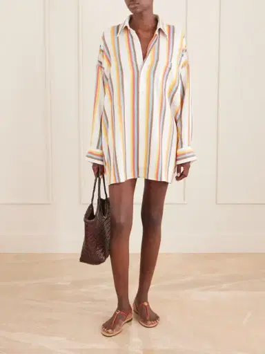 Marrakshi Life The Oversized Striped Cotton-poplin Shirt | Thumbnail 2 Marrakshi Life The Oversized Striped Cotton-poplin Shirt | Thumbnail 2
