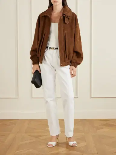 Magda Butrym Suede Biker Jacket | Thumbnail 2