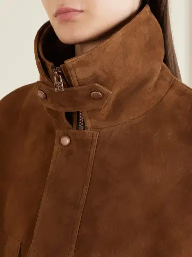 Magda Butrym Suede Biker Jacket | Thumbnail 4