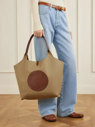 Stella McCartney Logo-embossed Reversible Vegetarian Material And Cotton-twill Tote | Thumbnail 2