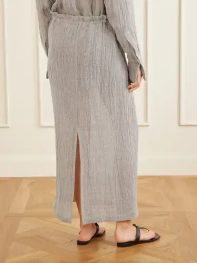 Kallmeyer Regina Linen-blend Gauze Midi Skirt | Thumbnail 4 Kallmeyer Regina Linen-blend Gauze Midi Skirt | Thumbnail 4
