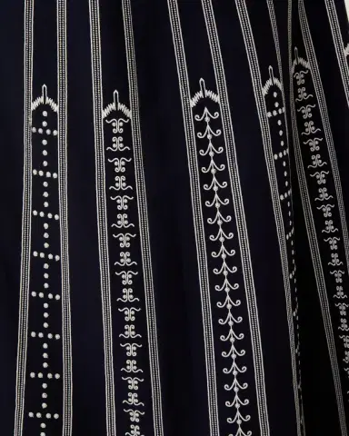 Emporio Sirenuse Camille Skirt with Greek Mask Embroidery | Thumbnail 5