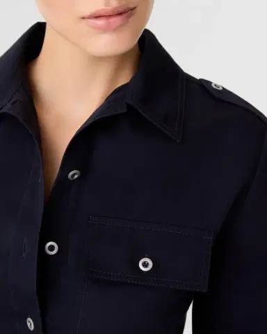 Emporio Sirenuse Lily Shirt with Greek Mask Embroidery | Thumbnail 8
