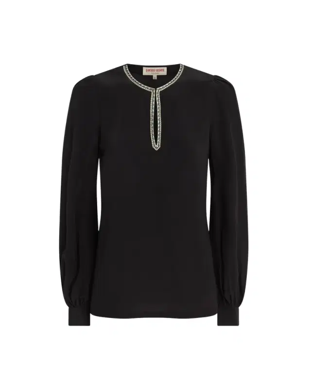 Emporio Sirenuse Vera Blouse with Agra Embroidery