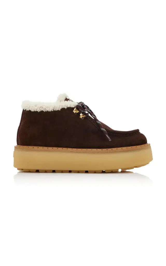 Prada Shearling Chukka Boots