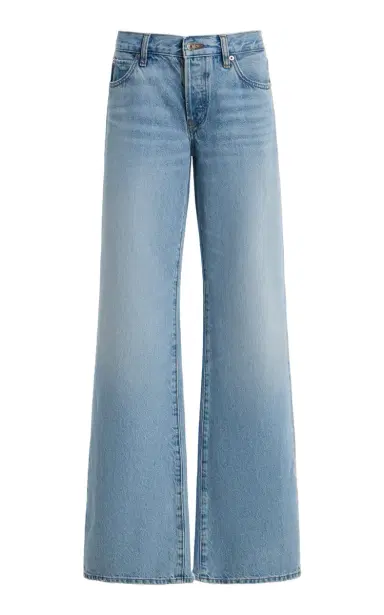 Frame x Amelia Gray The Gray Rigid Low-Rise Flared-Leg Jeans | Thumbnail 1 Frame x Amelia Gray The Gray Rigid Low-Rise Flared-Leg Jeans | Thumbnail 1