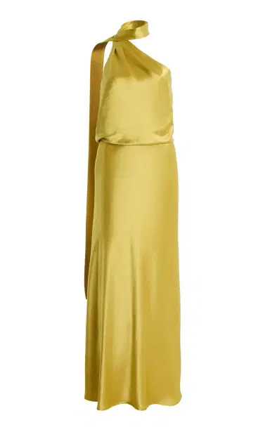 Staud Estelle Satin Maxi Dress | Thumbnail 3