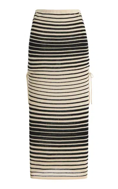 Zulu & Zephyr Ombre Striped Knit Midi Skirt | Thumbnail 3 Zulu & Zephyr Ombre Striped Knit Midi Skirt | Thumbnail 3