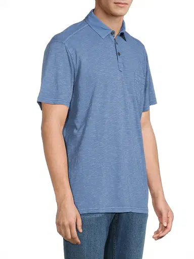 Tommy Bahama Men's Condesa Canyon Polo Shirt - Dockside Blue - Size Small | Thumbnail 4