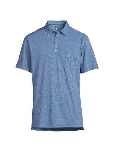 Tommy Bahama Men's Condesa Canyon Polo Shirt - Dockside Blue - Size Small | Thumbnail 1