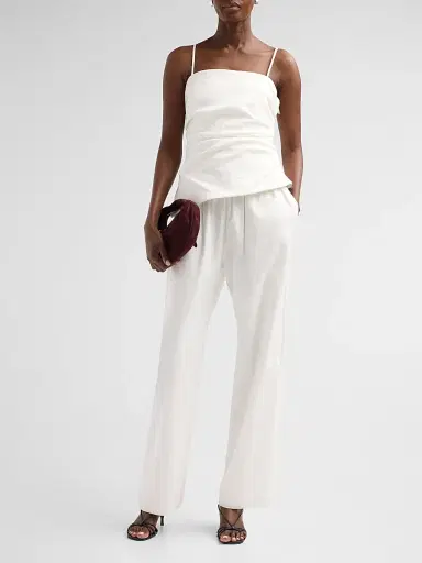 Simkhai Women's Emerson Ruched Bustier Top - Ivory - Size 8 | Thumbnail 2