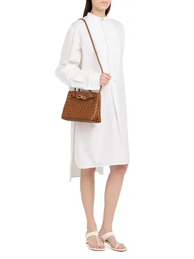 Bottega Veneta Women's Andiamo Medium Intrecciato-Leather Top-Handle Bag | Thumbnail 2 Bottega Veneta Women's Andiamo Medium Intrecciato-Leather Top-Handle Bag | Thumbnail 2