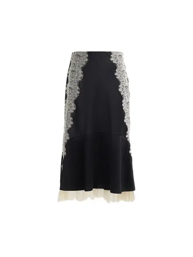 Women's Esme Satin Liore Midi Skirt - Black Gardenia