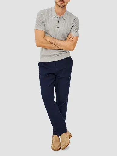 Rails Men's Nathan Textured Cotton-Cashmere Shirt - Heather Grey | Thumbnail 2