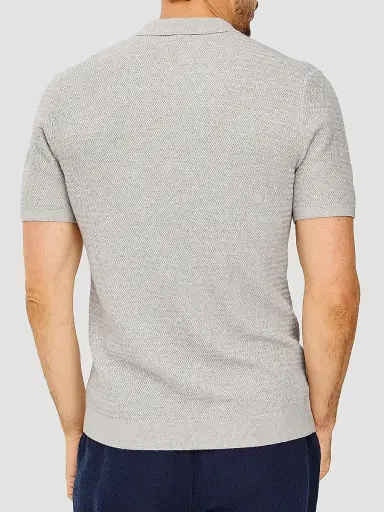 Rails Men's Nathan Textured Cotton-Cashmere Shirt - Heather Grey | Thumbnail 4