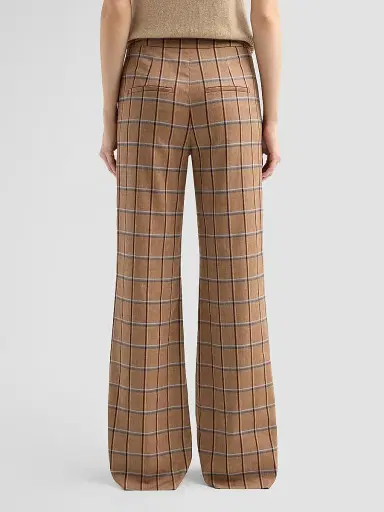 Veronica Beard Women's Tonelli Plaid Flared Pants - Ochre Multi - Size 12 | Thumbnail 3 Veronica Beard Women's Tonelli Plaid Flared Pants - Ochre Multi - Size 12 | Thumbnail 3