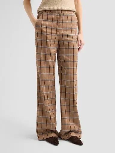 Veronica Beard Women's Tonelli Plaid Flared Pants - Ochre Multi - Size 12 | Thumbnail 4 Veronica Beard Women's Tonelli Plaid Flared Pants - Ochre Multi - Size 12 | Thumbnail 4