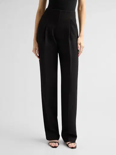 Veronica Beard Women's Kenneth Straight-Leg Pants - Black - Size 16 | Thumbnail 4 Veronica Beard Women's Kenneth Straight-Leg Pants - Black - Size 16 | Thumbnail 4
