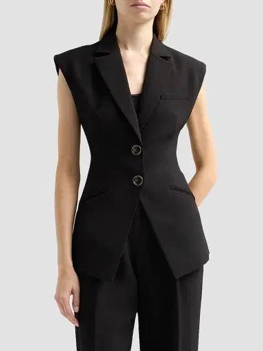 Veronica Beard Women's Sorenne Tailored Vest | Thumbnail 4 Veronica Beard Women's Sorenne Tailored Vest | Thumbnail 4