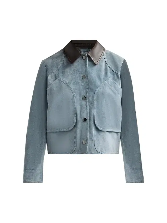 Veronica Beard Women's Walters Cropped Barn Jacket - Blue Steel
