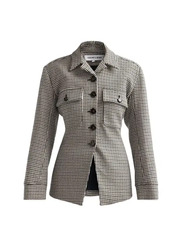 Veronica Beard Women's Molyneux Houndstooth Jacket - Navy Multi