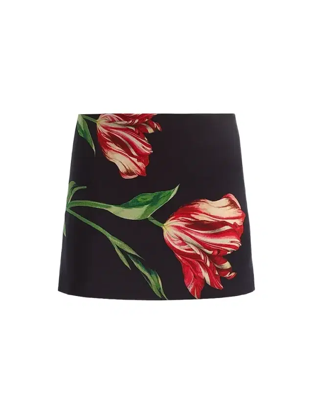 ALICE + OLIVIA Women's Rubi Micro Mini Skirt - Soft Tulip Black