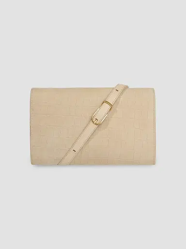 Vince Women's Croc-Embossed Nubuck Wallet On Strap | Thumbnail 2 Vince Women's Croc-Embossed Nubuck Wallet On Strap | Thumbnail 2